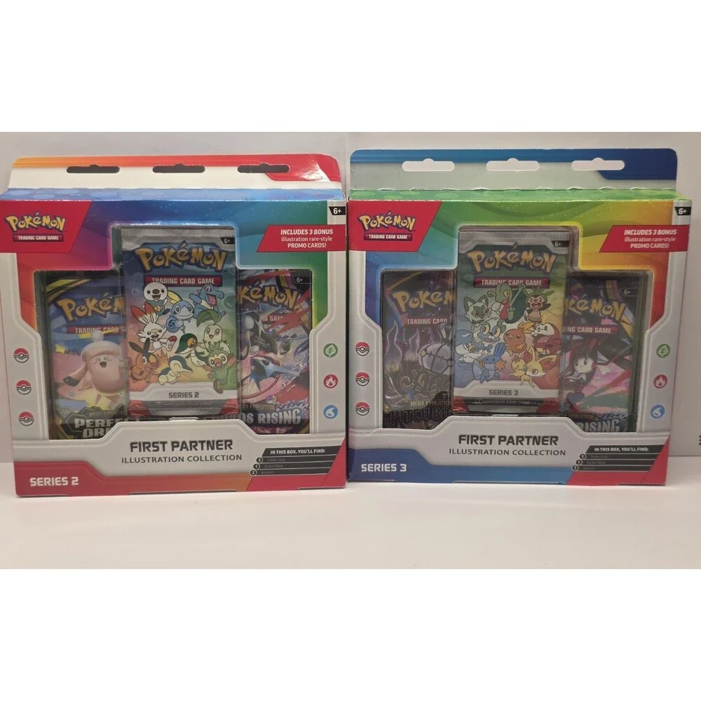 Pokémon TCG First Partner Illustration Collection Series 2 & 3 Boxes Mint SEALED